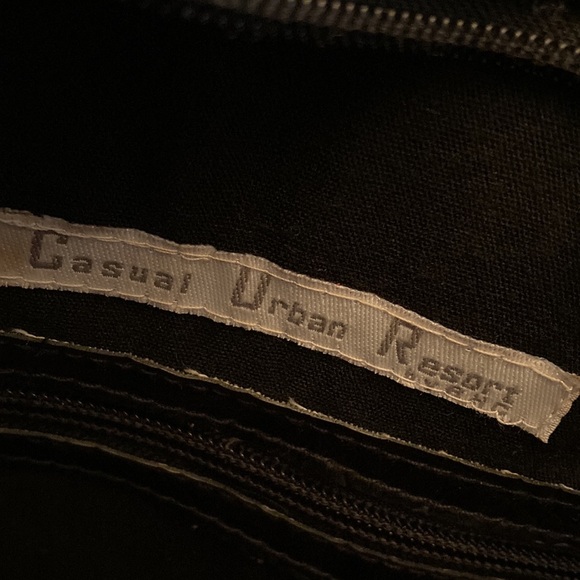 Beach bag in straw and faux leather - Picture 2 of 7